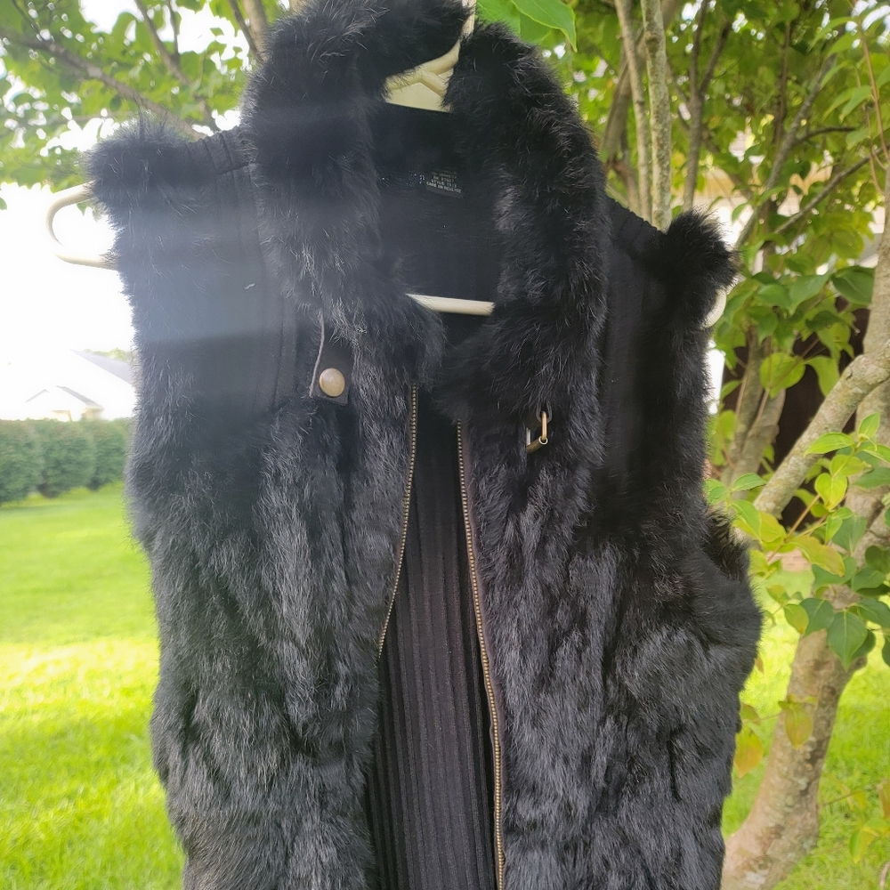 Gaby and Eden Rabbit Fur Vest
